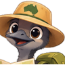 medEmu mascot reading a map